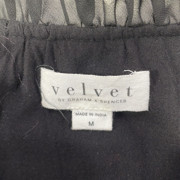 Velvet Dress Black Lace Floral Keyhole Neckline Knee Length Size Medium - Picture 12 of 13